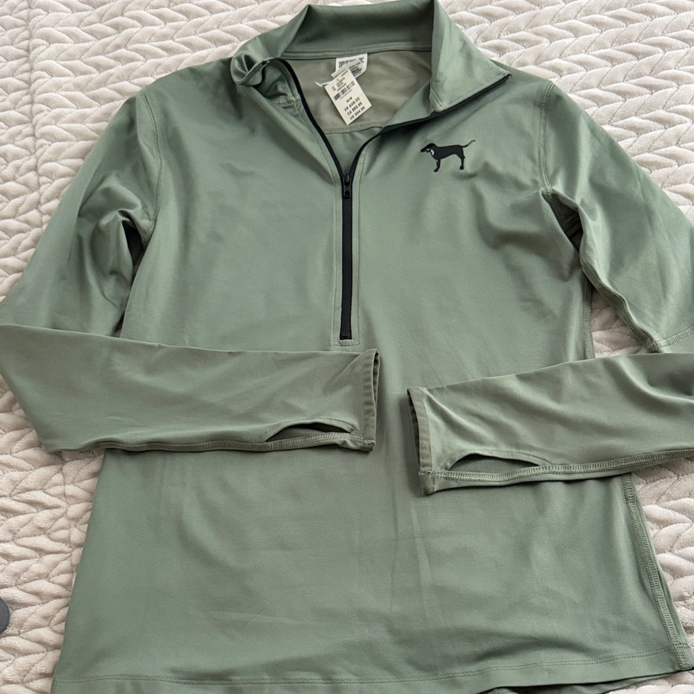PINK Victoria's Secret Green Long Sleeve Top